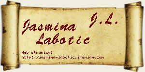 Jasmina Labotić vizit kartica